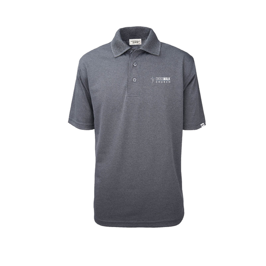 Crosswalk Church Solid Moisture Wicking Polo