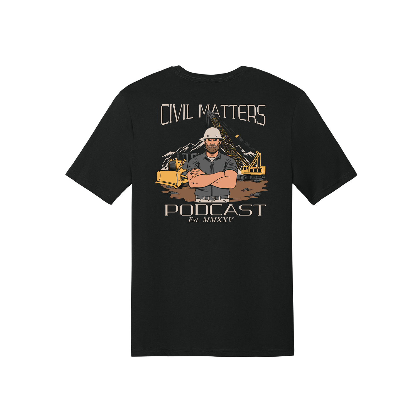 Civil Matters Podcast Black Tee