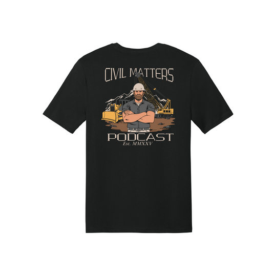 Civil Matters Podcast Black Tee