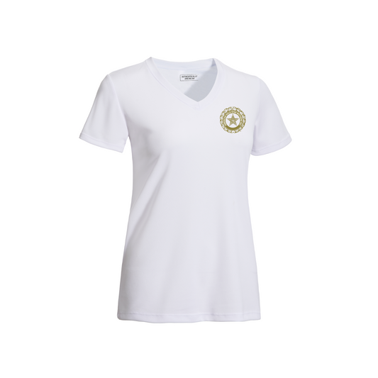 American Gold Star Mothers WOMEN'S SS V-Neck Performance Tee