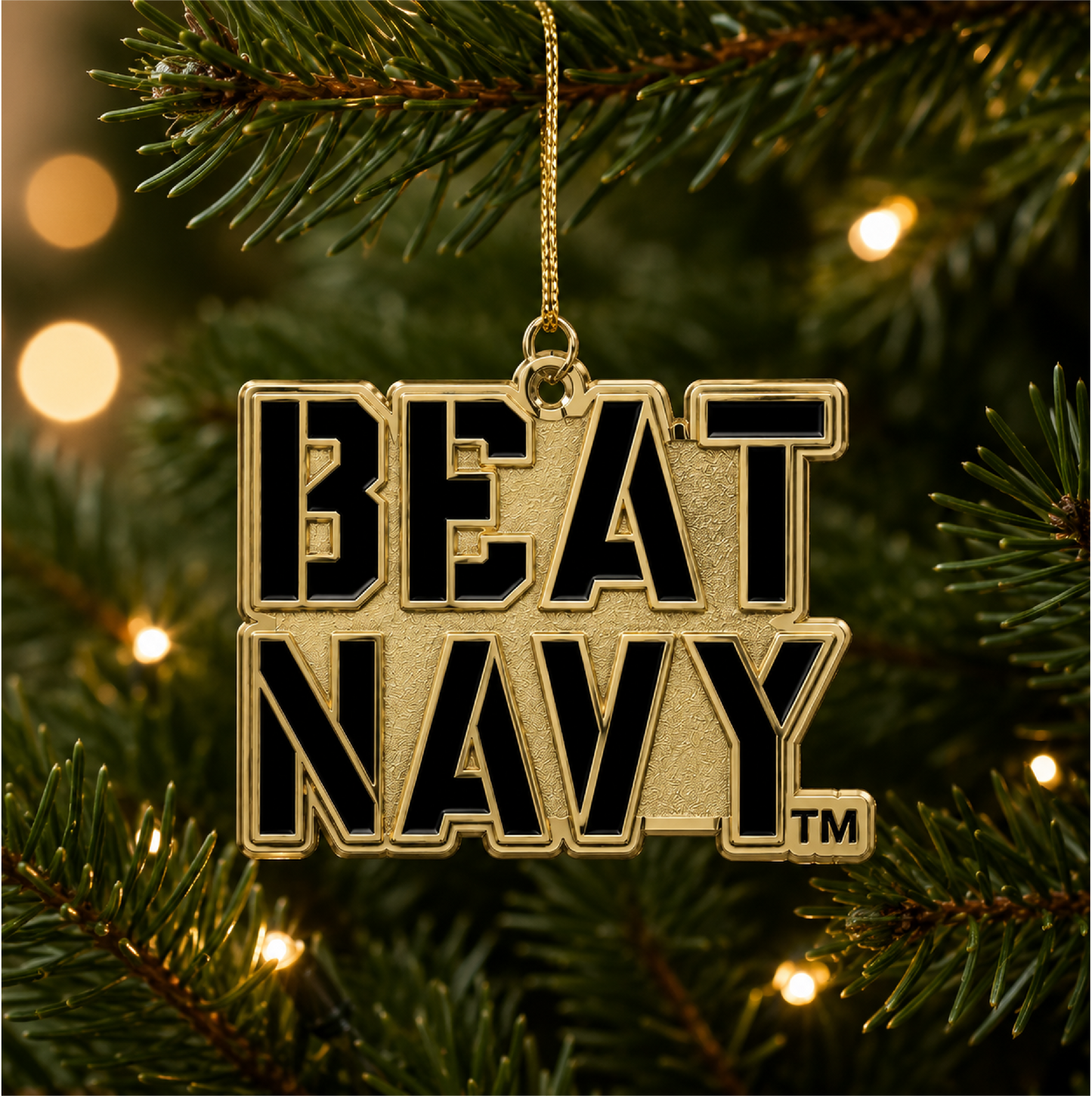 WPPC of NC - "BEAT NAVY" Die-Cast 3" Ornament